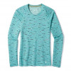 Smartwool Термофутболка жіноча  Women's Merino 150 Baselayer Print Long Sleeve Nile Blue (SW 15574.B46), Розмі - зображення 1