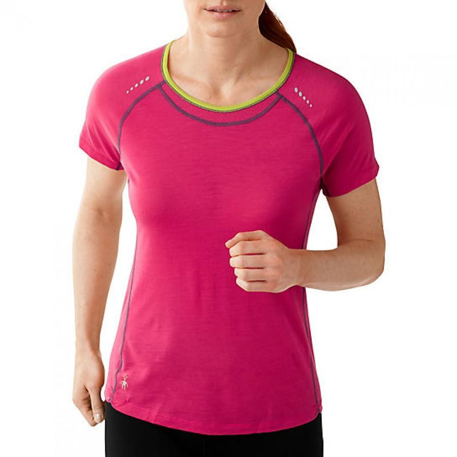 Smartwool Термофутболка жіноча  Women's PHD Ultra Light Short Sleeve Bright Pink (SW SO134.684), Розмір XS - зображення 1