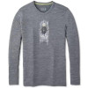 Smartwool Термофутболка чоловіча  Men's Merino Sport 150 Old Man Winter Long Sleeve Tee Medium Gray Heather (S - зображення 1