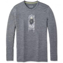 Smartwool Термофутболка чоловіча  Men's Merino Sport 150 Old Man Winter Long Sleeve Tee Medium Gray Heather (S