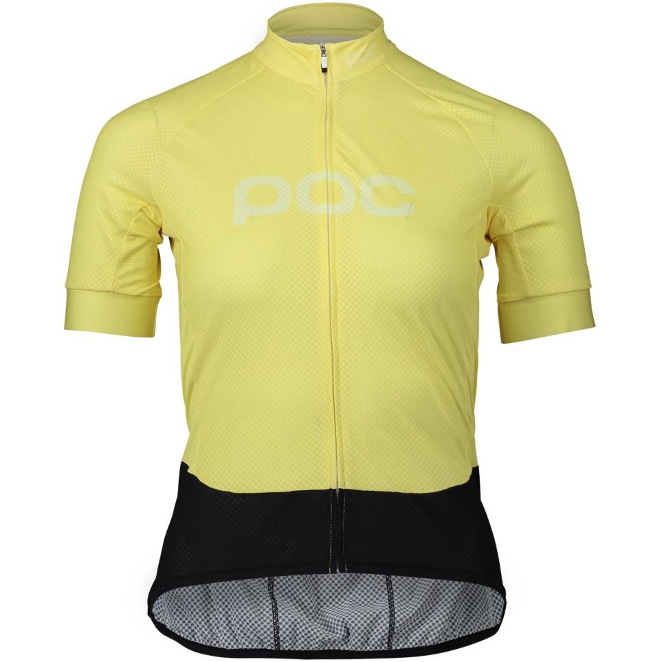 POC Велоджерсі жіноче  W's Essential Road Logo Jersey Lt Sulfur Yellow/Sulfur Yellow (PC 532938312), Роз - зображення 1