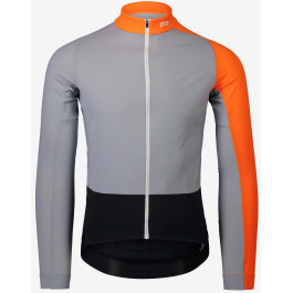 POC Велоджерсі чоловіче  Essential Road Mid LS Jersey Granite Grey/Zink Orange (PC 582108287), Розмір S