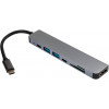 Vinga Type-C to 4K HDMI+2*USB3.0+SD+TF+2*PD Aluminium (VCPHTC7AL) - зображення 2