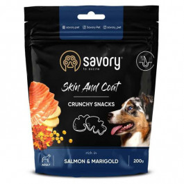 Savory Crunchy Snacks Skin & Coat Salmon & Marigolds 200 г (31355)