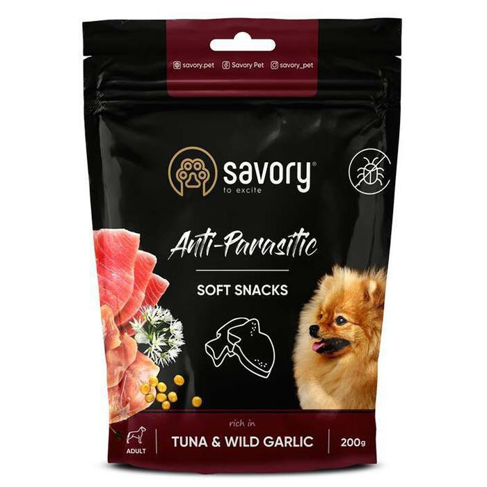 Savory Soft Snacks Anti Parasite Tuna & Wild Garlic 200 г (31324) - зображення 1