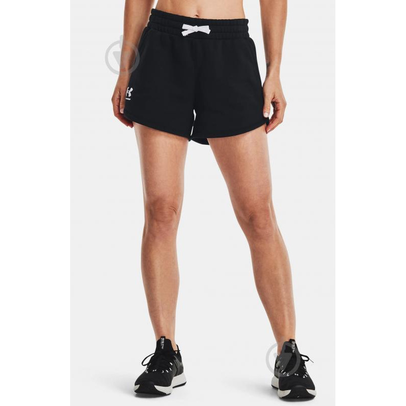 Under Armour Спортивные шорты  Rival Fleece Short 1369858-001 M Черные (195252401252) - зображення 1