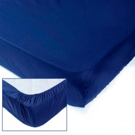 SoundSleep Простынь на резинке Dyed Dark blue ранфорс 200х200 см (93121163)