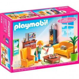 Playmobil Кукольный дом Гостиная с камином (5308)