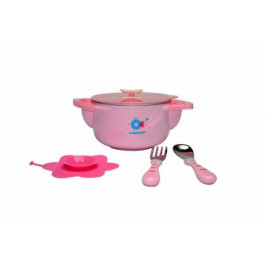 Babyhood Набор посуды 3 в 1, розовый (BH-405P)