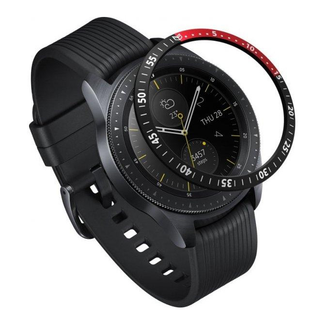 Ringke Защитный бампер на безель для умных часов Samsung Galaxy Watch 42mm / Galaxy Sport GW-42-10 Red/Blac - зображення 1