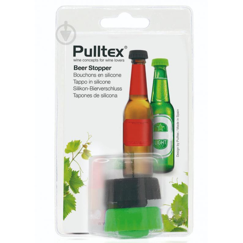 Pulltex Пробка силиконовая для бутылки пива Beer Stopper 2 шт (117-935-01) - зображення 1