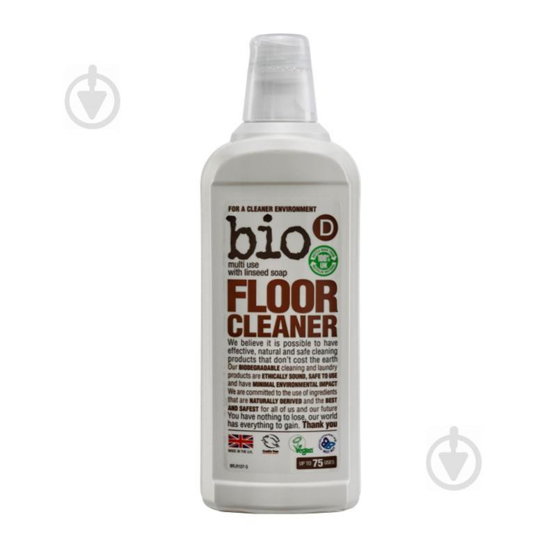 Bio-D Концентрированное моющее средство для пола Floor Cleaner with Linseed Oil 750 мл (5034938100353) - зображення 1