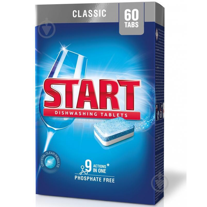 Start Таблетки для посудомоечной машины Classic 60 шт (4820207100046) - зображення 1