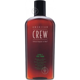 American Crew Шампунь (3 в 1)  Shampoo, Conditioner and Body Wash Tea Tree 450 мл (669316214848)