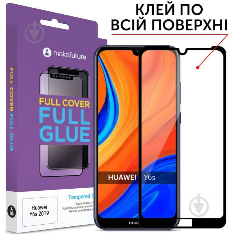 MakeFuture Защитное стекло Full Glue для Huawei Y6s 2019 Black (MGF-HUY6S19) - зображення 1