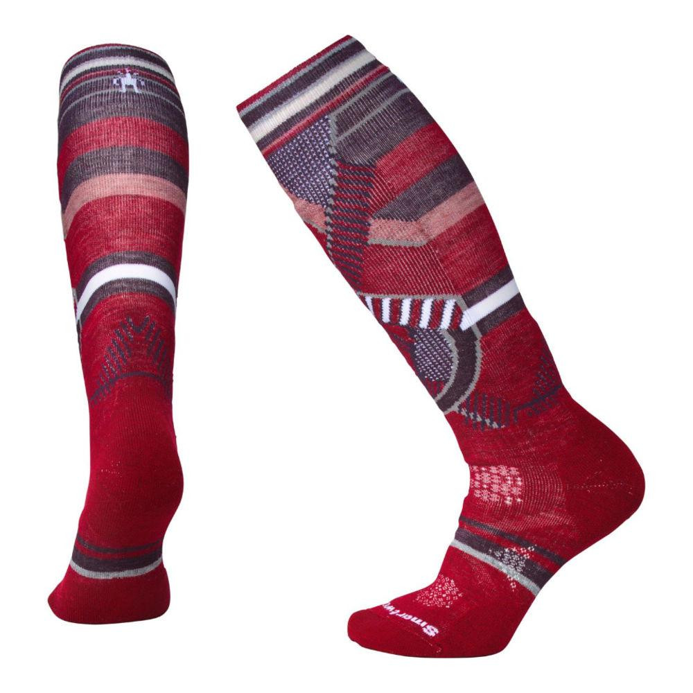 Smartwool Термошкарпетки жіночі  Women's PhD Ski Medium Pattern Socks Tibetan Red (SW B01002.A25), Розмір S - зображення 1