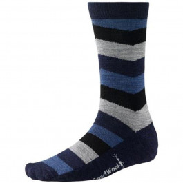 Smartwool Термошкарпетки чоловічі  Men's Chevron Stripe Socks Deep Navy Heather (SW SW928.108), Розмір M