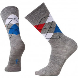 Smartwool Термошкарпетки чоловічі  Men's Diamond Slim Jim Socks Light Gray/Navy (SW SW965.045), Розмір M