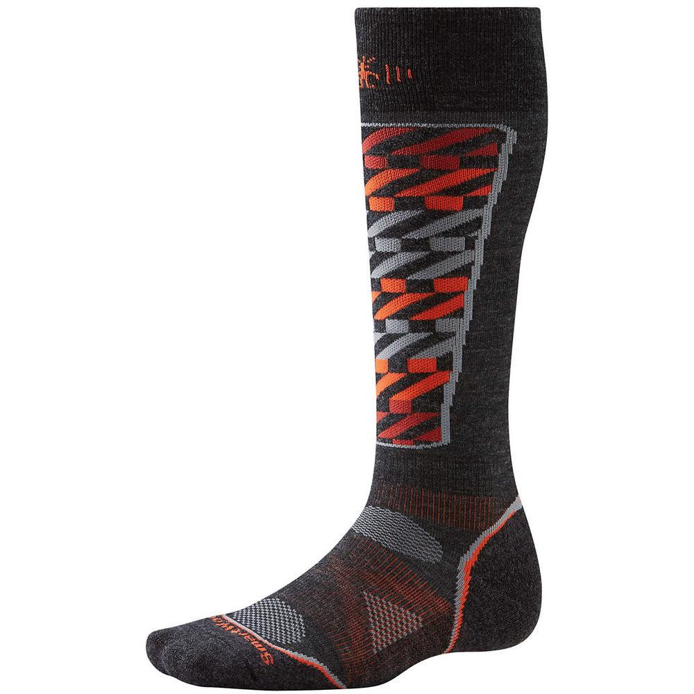 Smartwool Термошкарпетки чоловічі  Men's PhD Ski Light Pattern Socks Charcoal (SW SW017.003), Розмір XL - зображення 1