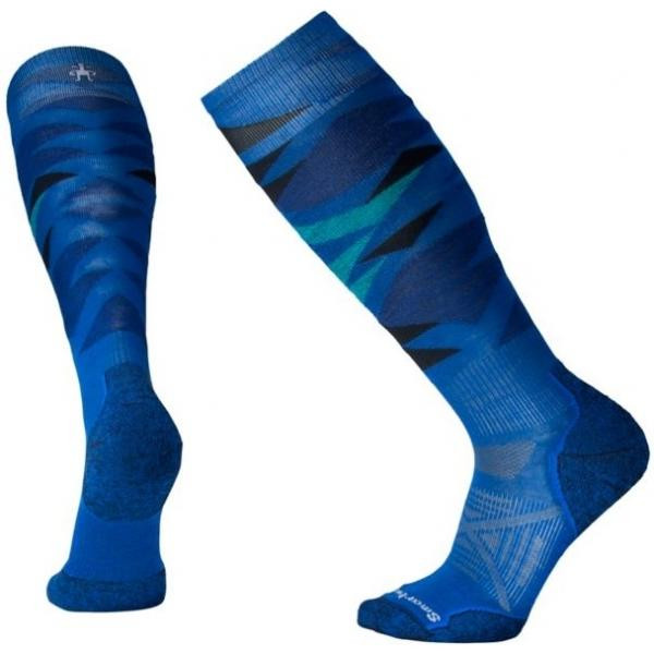 Smartwool Термошкарпетки чоловічі  Men's PhD Ski Light Pattern Bright Blue (SW B01090.378), Розмір XL - зображення 1