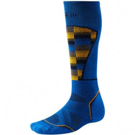 Smartwool Термошкарпетки чоловічі  Men's PhD Ski Medium Pattern Bright Blue (SW SW018.378), Розмір XL