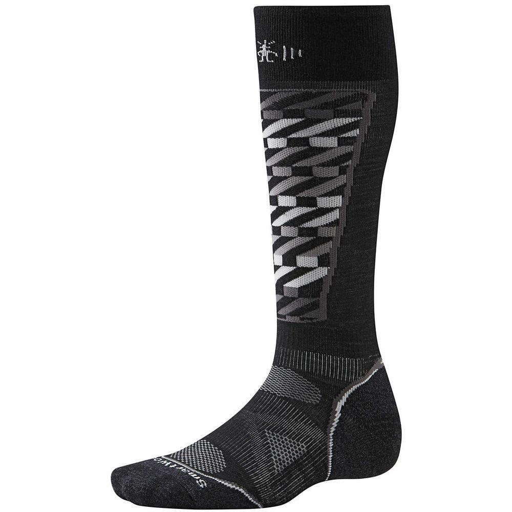 Smartwool Термошкарпетки чоловічі  Men's PhD Ski Light Pattern Socks Black/White (SW SW017.960), Розмір XL - зображення 1