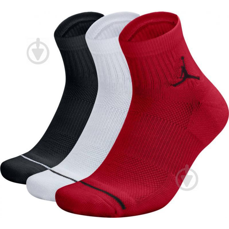 Jordan Шкарпетки Nike U J EVERYDAY MAX ANKL 3PR 3 пари SX5544-011 р.S чорний - зображення 1