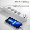 WIWU 20W Smart Power Strip EU Plug White U01 - зображення 5