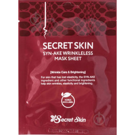 Secret Skin Маска для лица с пептидом змеиного яда  Syn-Ake Wrinkless Mask Sheet 20 г (8809534251481)