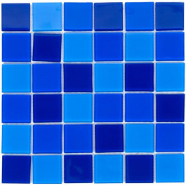 AQUAVIVA Мозаїка скляна  Cristall Dark Blue (48 мм)