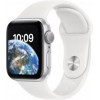 Apple Watch SE 2 GPS 40mm Silver Aluminum Case with White Sport Band (MNJV3) - зображення 1