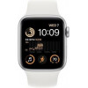 Apple Watch SE 2 GPS 40mm Silver Aluminum Case with White Sport Band (MNJV3) - зображення 3