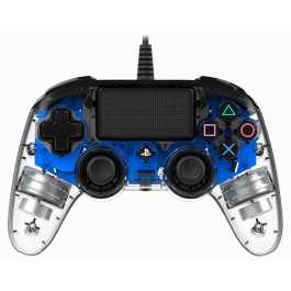 Nacon Wired Illuminated Compact Controller for PS4 Blue