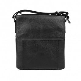 Borsa Leather Мужская сумка планшет  черная (1t8153m-black)