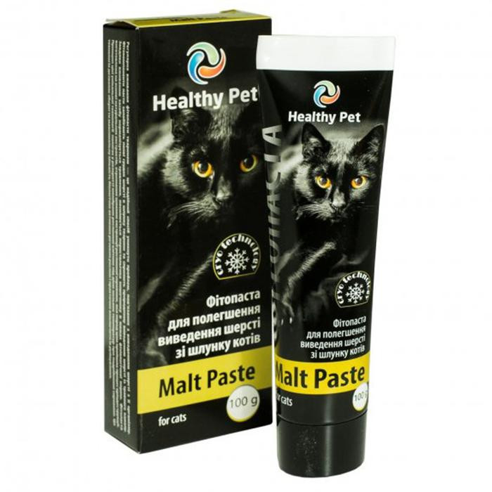 Healthy Pet Malt Paste для виведення шерсті зі шлунку котів 100 мл (305482) - зображення 1
