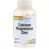 Біологічно-активна добавка Solaray Кальций Магний Цинк, Calcium Magnesium Zinc, Solaray, 250 капсул