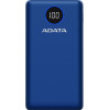 Зовнішній акумулятор (павербанк) ADATA P20000QCD 20000mAh Blue