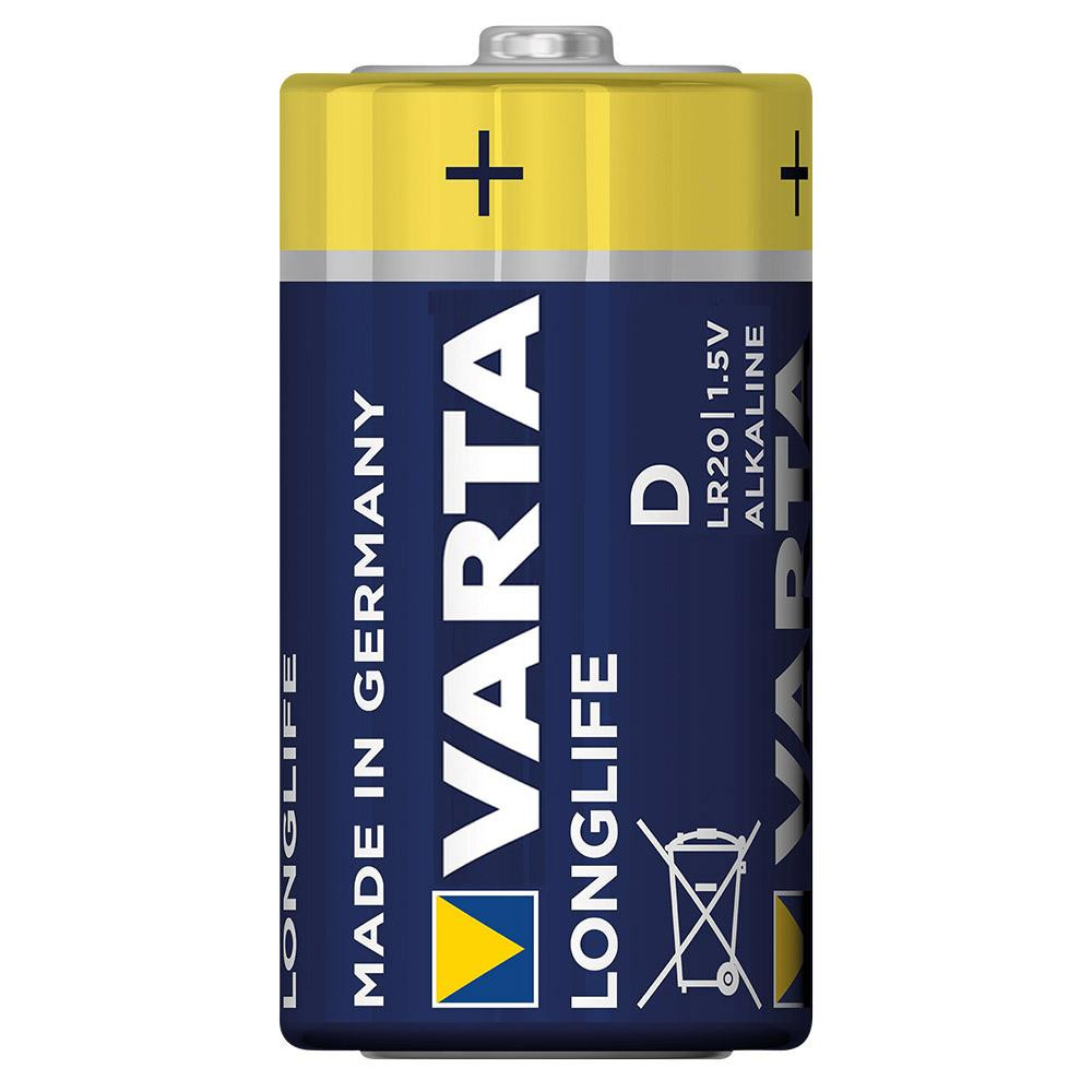 Varta D bat Alkaline 2шт LONGLIFE EXTRA (04120101412) - зображення 1
