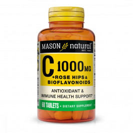 Mason Natural Вітамін С 1000мг, з шипшиною та біофлавоноїдами, Vitamin C P (MAV11735)