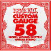 Ernie Ball Струна 1158 Nickel Wound Electric Guitar String .058 - зображення 1