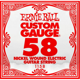 Ernie Ball Струна 1158 Nickel Wound Electric Guitar String .058