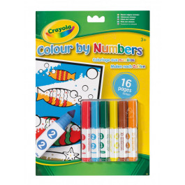 Crayola Книга-раскраска по номерам с мини-фломастерами ,  256251.012
