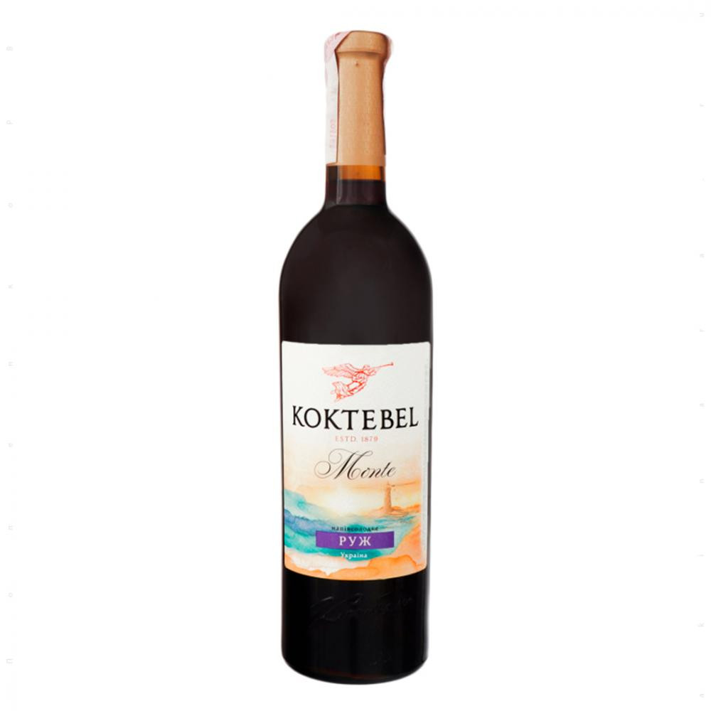 Коктебель Вино  Монте Руж червоне напівсолодке 0,75л 9-13% (4820139190214) - зображення 1