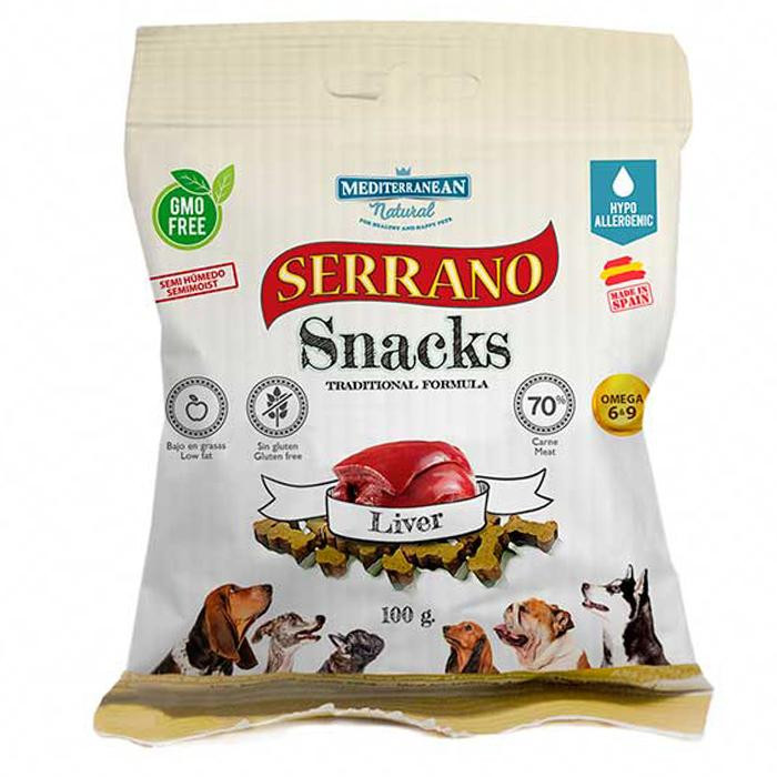 Mediterranean Natural Serrano Snacks Dog Adult Liver 100 г (8430235681781) - зображення 1