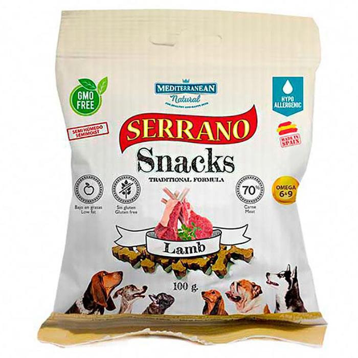 Mediterranean Natural Serrano Snacks Dog Adult Lamb 100 г (8430235681798) - зображення 1