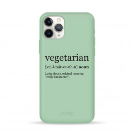 Pump Silicone Minimalistic Case for iPhone 11 Pro Vegetarian Wiki (PMSLMN11PRO-4/253)