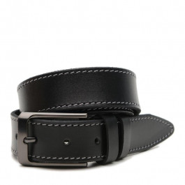 Borsa Leather Ремінь  V1115GX41-black чоловічий шкіряний чорний під штани