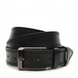 Borsa Leather Ремінь  V1115GX14-black чоловічий шкіряний чорний під штани