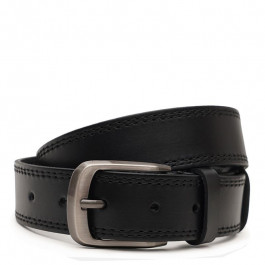 Borsa Leather Ремінь  V1115FX02-black чоловічий шкіряний чорний під штани