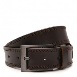 Borsa Leather Ремінь  V1115FX12-brown чоловічий шкіряний коричневий під штани